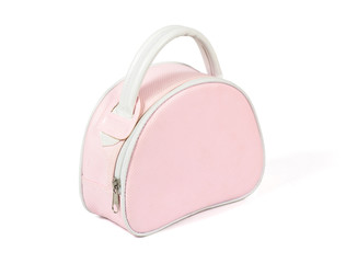 pink woman's handbag