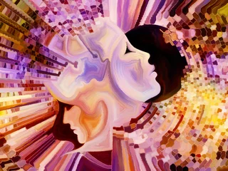 Foto auf Acrylglas Visualization of Inner Paint © agsandrew