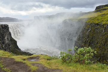 Водопад Деттифосс на реке Йёкульсау-ау-Фьёдлум, Исландия