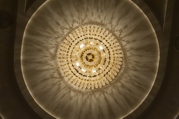 Obraz premium Large chandelier on ceiling