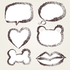 Obraz premium Speech bubble sketch