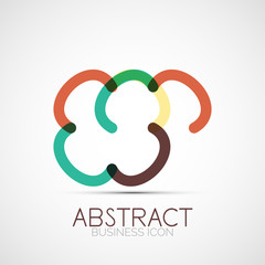 Line design loop logo