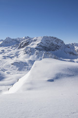 Fototapeta na wymiar Bergwelt im Winter