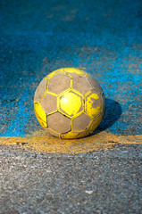 Old soccer ball
