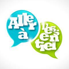 bulles rayées : aller à l'essentiel