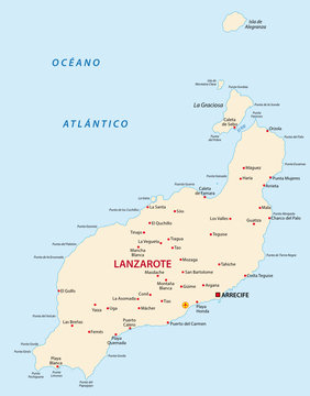 lanzarote map