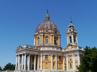 Fototapeta na wymiar The Basilica of Superga is a church in the vicinity of Turin