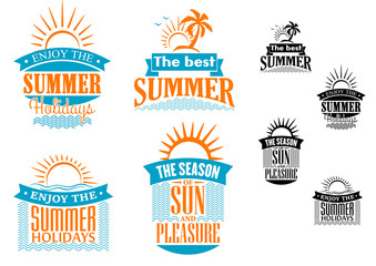 Summer vacation and travel designs