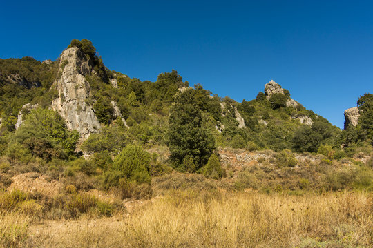 Uninhabited area in the Sardinian mountains