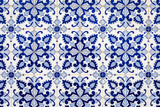 Traditional azulejos in Tavira