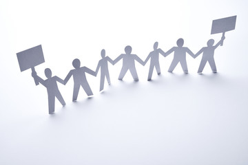 paper people community rally protest