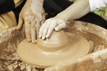 Traditional potter