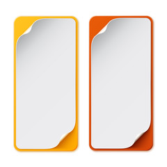 Set of two colorful banners
