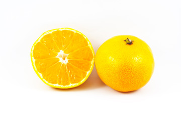 orange on white background
