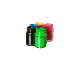 the bottle of poster color