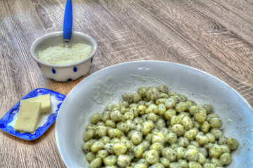 gnocchi with butter and parmesan