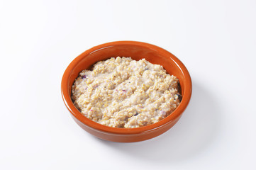 Whole grain oat porridge