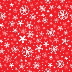 Seamless background snowflakes 7