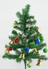 chrismax tree on white background