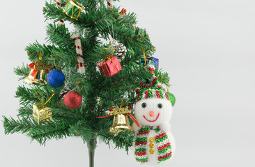 chrismax tree on white background