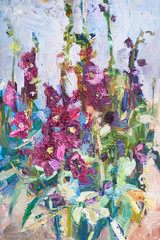 oil painting, flowers - 73245260