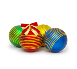 Christmas ball isolated on white background cutout