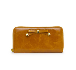 Woman purse (wallet) isolated on the white background
