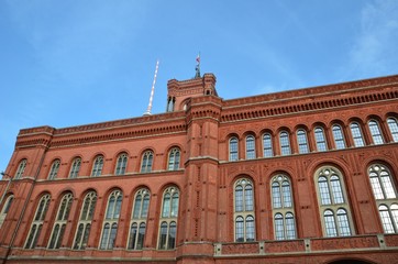 Le rotes rathaus, hôtel de ville de Berlin