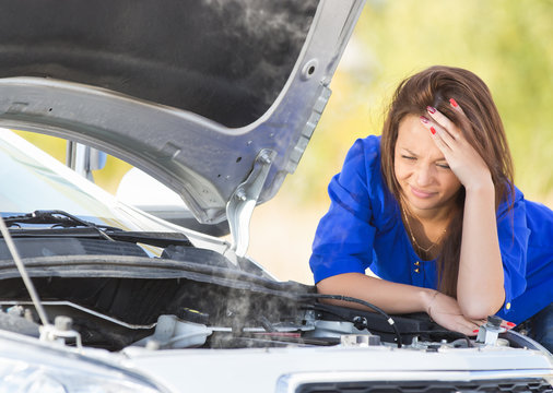 Girl With A Broken Car