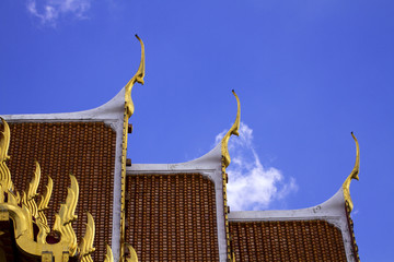 the roof temple in thailand