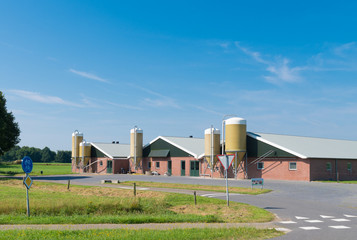 farm with silos