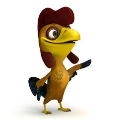 Chicken give direction