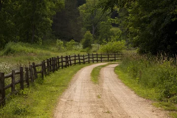 Fototapete Rund Rustic Country Road © johnsroad7