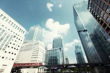 Modern buildings in London, Canary Wharf