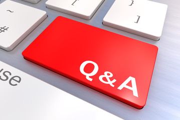 Computer keyboard with a Q&A Button Concept