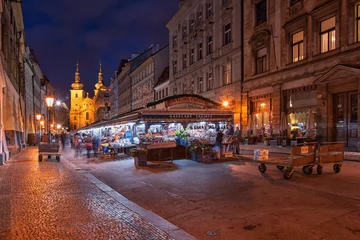 Fotobehang Christmas Markets in Prague © mfic