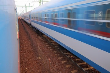 Fototapeta premium Trains pass by