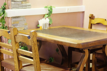 Interior of a restaurant