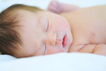 Newborn baby sleeping