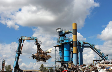 usine de recyclage