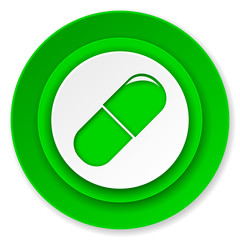 drugs icon, medical sign