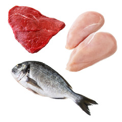 Fisch und Fleisch