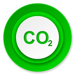 carbon dioxide icon, co2 sign