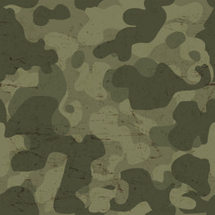 Military camouflage seamless pattern. Vector