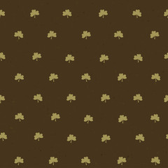 Clover leaf seamless pattern. Vector, EPS10