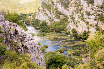 Blick auf den Roški Slap