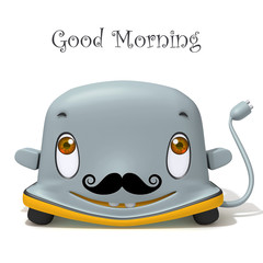 Toaster Movember 3d illustration