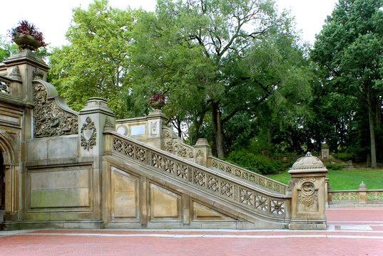 New York City central park Bethesda Terrace underpass arcade det - Powered by Adobe
