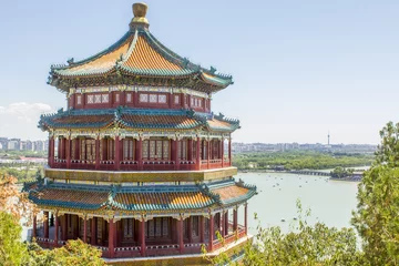 Foto auf Leinwand Sommerpalast-Pagode Peking China © drmonochrome