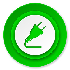 plug icon, electricity sign